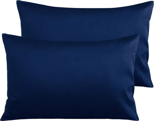 Vista 53 de NTBAY Fundas de Almohada de Algodón Egipcio Queen - Juego de 2, Fundas de Almohada de Algodón de 500 Hilos - Fundas de Almohada Suaves