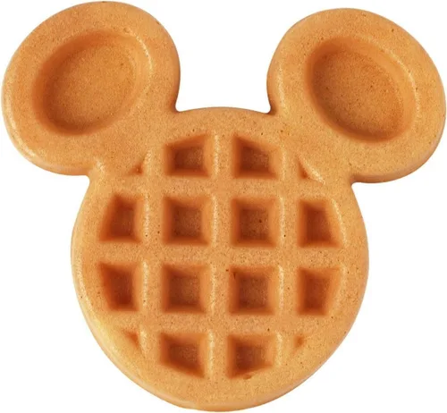 Vista 3 de Select Brands - Mini waflera de Mickey Mouse de Disney – Cocina bonitos gofres de Mickey Mouse – Con revestimiento antiadherente y pies
