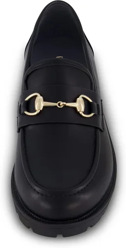 Vista 3 de CUSHIONAIRE Romeo - Mocasines sin cordones para mujer + espuma viscoelástica, anchos disponibles, Negro