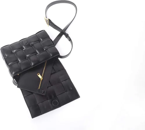 Vista 3 de B.Bella Bolso cruzado de casete acolchado para mujer