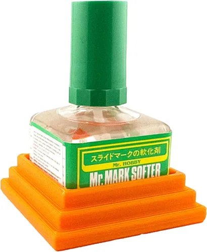 Vista 3 de Jeff Did It! Soporte cuadrado de cemento con pegamento para botella compatible con Mr Hobby cemento Setter Weathering y otras botellas cuadradas Mr