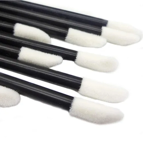 Vista 3 de 200 unids/set cepillos de labios desechables maquillaje cepillo lápiz labial brillo varitas aplicador herramienta maquillaje belleza herramientas