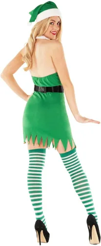 Vista 2 de Fun Shack - Disfraz navideño para adultos, Elfo Santa, fiesta, elección de estilos