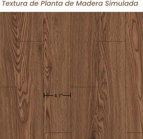 Vista 3 de Oxdigi Rollo de piso de vinilo para despegar y pegar 24"x 118"/ 19 pies cuadrados, baldosas de piso adhesivas de madera de vinilo, adhesivos