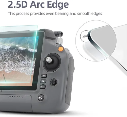 Vista 4 de Protector de pantalla para DJI RC Plus y RC Plus 2 Matrice 4T/4E/Inspire 3/Matrice 300 350 RTK M3 Control remoto a prueba de arañazos Películas