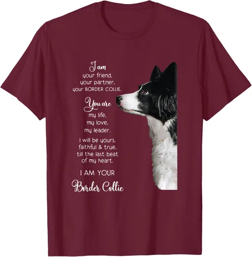 Vista 15 de Funny I Am Your Friend Your Partner Your Border Collie - Camiseta de regalo, Negro, S