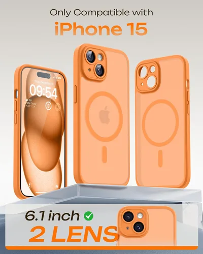 Vista 101 de TOCOL Funda para iPhone 11, compatible con Magsafe, protección completa de cámara, imanes integrados, protección contra caídas, funda translúcida
