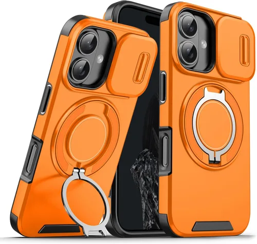 Vista 19 de Dteck Funda para iPhone 16 de 6.1 pulgadas 2024, funda de piel sintética con cierre de botón magnético, ranuras para tarjetas de crédito, función
