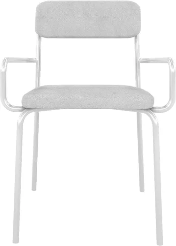 Vista 9 de Manhattan Comfort Whythe - Silla de comedor moderna de piel sintética, diseño simple, color negro