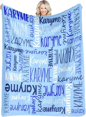 Vista 9 de Mantas personalizadas con nombres, regalos para bebés, niñas y niños, manta personalizada de vellón suave y sherpa con nombre para niños y adultos