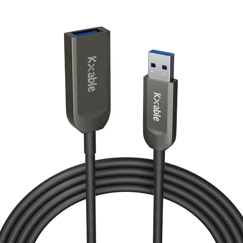 Vista 12 de Cable de extensión USB 3.0 de 1 pie (paquete de 2), cable extensor tipo A macho a hembra, trenzado de nailon, transferencia de datos de 5 Gbps
