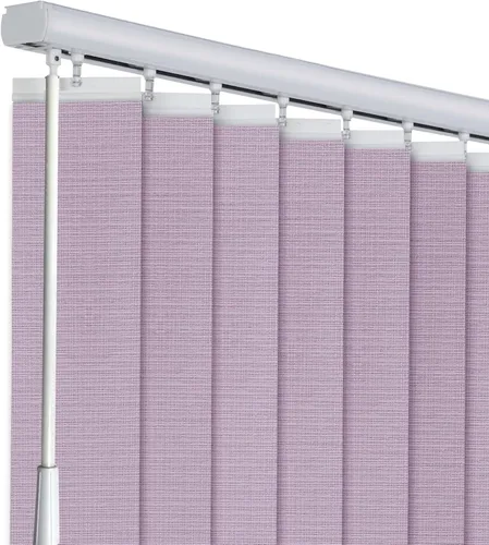 Vista 9 de LETAU Persianas verticales transparentes sin cordón, ajuste de luz, reducen el deslumbramiento solar, protección UV, persianas de ventana para Beige