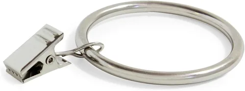 Vista 12 de Ivilon Anillos de Clip para Cortinas de Tela - Anillos de Clip para Paneles de Cortina de 4.3 cm, Juego de 14 - Latón Antiguo Latón envejecido