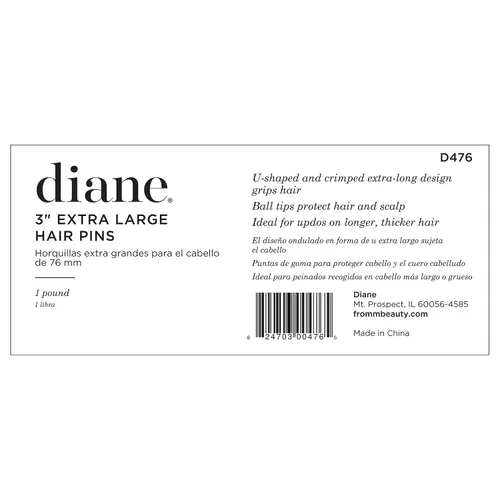 Vista 6 de Diane Horquillas para el cabello, 3.0 in, negro, 1 libra (aproximadamente 400 pines)