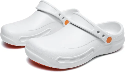 Vista 7 de Zapatos de chef impermeables resistentes al aceite unisex zapatos de cocina antideslizantes para hombres