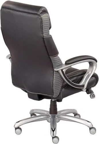 Vista 2 de NBF - Silla grande y alta, asiento de respaldo alto con espuma viscoelástica transpirable, color gris