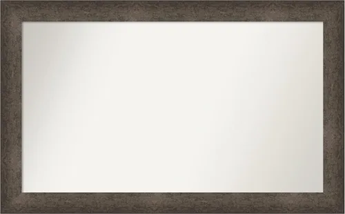 Vista 390 de Amanti Art Espejo de pared personalizado no biselado (25 x 25 pulgadas), marco de bronce acentuado, varios tamaños personalizados, espejo de baño