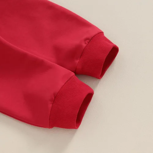 Vista 7 de GuliriFei Conjunto de sudadera con cuello redondo para el día de San Valentín para bebé niño