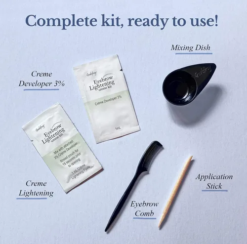 Vista 5 de Godefroy Kit de aplicación de un solo uso de crema para aclarar el color de las cejas