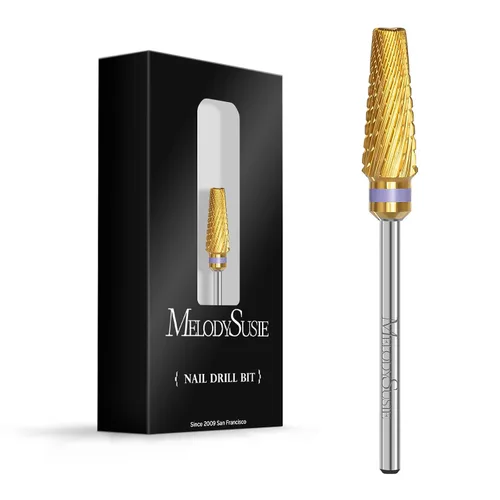 Vista 47 de MelodySusie Super Cut Edition Brocas para Uñas 5 en 1, Brocas Multifunción de Carburo de Tungsteno de 3/32'', Adecuadas para Manicura Pedicura