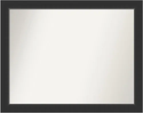 Vista 35 de Amanti Art Espejo personalizado, espejo de baño negro Astor, espejo de pared o espejo de tocador de baño sobre el fregadero (25 x 25 pulgadas)