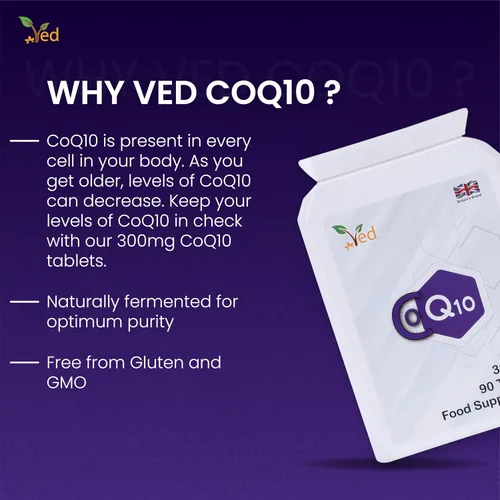 Vista 3 de VED Co Enzyme Q10 300mg 90 Tabletas