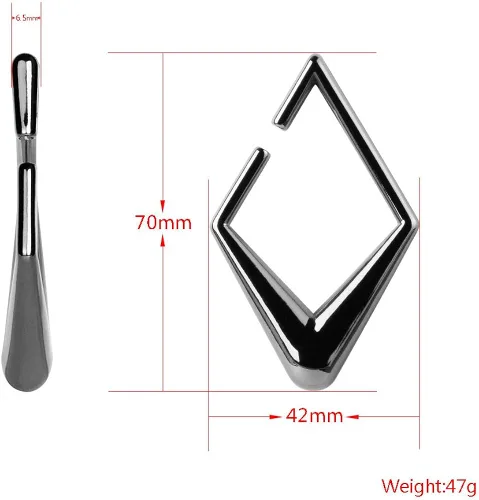 Vista 5 de KUBOOZ - Pesas para las orejas, expansores para estirar el lóbulo de la oreja, aretes pesados
