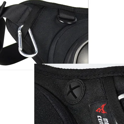 Vista 5 de Riñonera para muslo, unisex, impermeable, con extensor para correr, ciclismo, motociclismo, senderismo, Gris