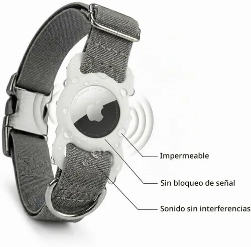 Vista 2 de Airtag - Soporte para collar de perro (2 unidades) para Apple Airtags Funda antipérdida de aire compatible con collares de perro de gato