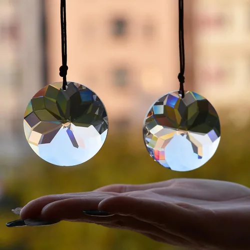 Vista 22 de STINO - 2 piezas prismas atrapasoles de bola de cristal de 4cm, atrapasoles colgantes con prisma de vidrio, creador de arcoíris para ventanas