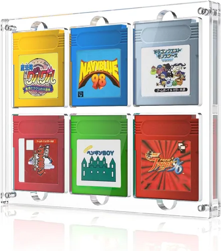 Vista 8 de Estuche de exhibición de cartuchos de videojuegos, compatible con soporte para tarjetas Gameboy Advance, marco acrílico magnético para colección
