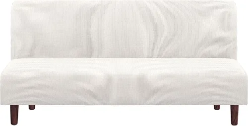 Vista 8 de PrinceDeco Funda elástica sin brazos para futón, funda deslizante para futón, funda para sofá de tamaño completo y cama de sofá de tamaño queen