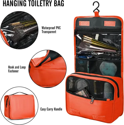 Vista 3 de Veken Juego de 8 cubos de embalaje para artículos esenciales de viaje, bolsas organizadoras de maleta en 4 tamaños, accesorios de equipaje de mano