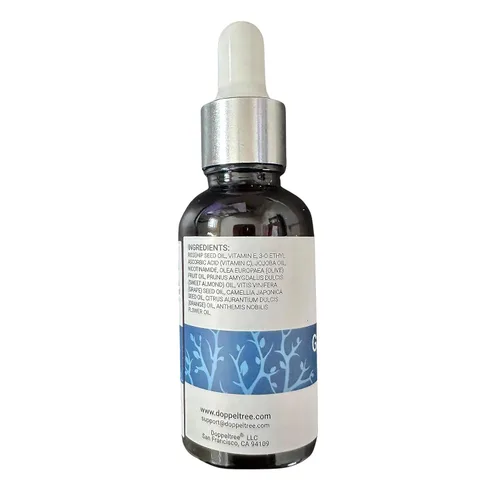Vista 9 de Doppeltree Aceite facial para piel brillante y masaje facial de Gua Sha, aceite facial dermaplaning antienvejecimiento con aceite de rosa mosqueta