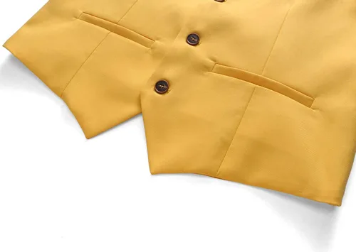 Vista 8 de UNINUKOO Chaleco de traje para hombre, ajustado, vestido formal, chaleco casual de cuatro botones, chaleco de traje de esmoquin