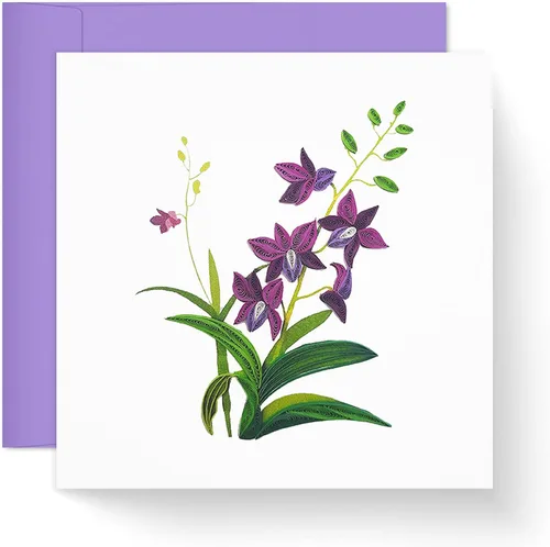 Vista 9 de Tarjeta de margarita de cumpleaños de abril, 5 x 7 pulgadas, patrón floral, tarjeta con sobre