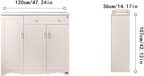Vista 3 de Shoe Bench Shoe Rack, Entrance Shoe Cabinet Modern Household Shoe Cabinet Simple Hallway Cabinet Indoor Shoe Cabinet is Suitable for Living Room
