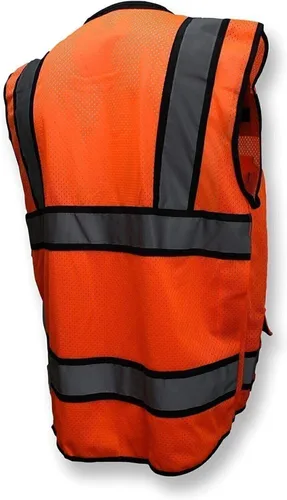 Vista 3 de Radians SV65-2ZOM-M Chaleco de seguridad industrial, naranja, mediano, grande