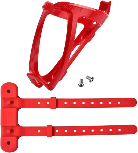 Vista 12 de Jaulas para botellas de bicicleta, soporte de botella de bicicleta de plástico con base de montaje de jaula (negro)