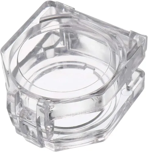 Vista 4 de uxcell 2 protectores de plástico transparente para interruptor de botón de 0.866 in de diámetro