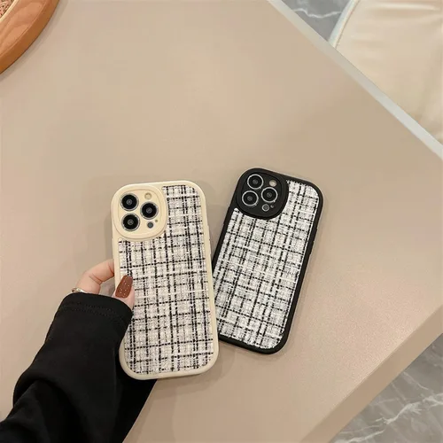Vista 5 de Funda de silicona con diseño de rayas de punto retro para iPhone 14, 13, 12, 11 Pro Max X XR XS Max 7 8 Plus SE 2020, carcasa trasera suave