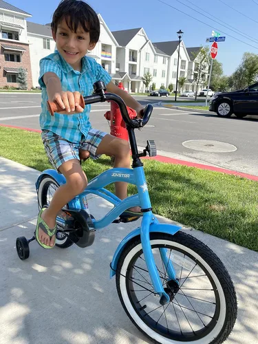 Vista 6 de JOYSTAR Bicicleta de crucero para niños de 12 pulgadas, 14 pulgadas, 16 Azul