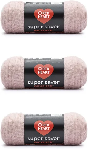 Vista 18 de Red Heart Super Saver - Hilo metálico negro – Paquete de 3 unidades de 5 onzas/142 gramos – Acrílico – 4 medianos (peinado) – 255 yardas