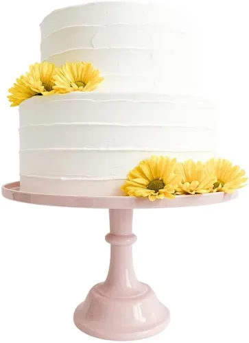 Vista 14 de [Usado] Soporte de plástico negro de 11 pulgadas para tartas Soporte de melamina para pasteles de boda Bonitos soportes para pasteles para mesa