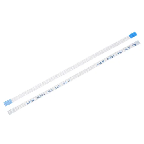 Vista 54 de uxcell Cable plano flexible, 5 pines de 0.020 in de paso de 1.181 in, FPC FFC, cable de cinta flexible para TV LCD, audio para automóvil