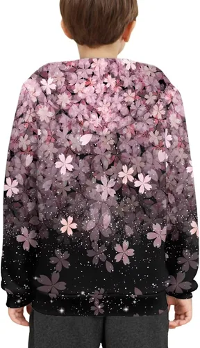 Vista 4 de Ystardream Sudaderas con capucha y bolsillo para niñas adolescentes y niñas, manga larga