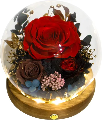 Vista 13 de Valley of Rain & Forest Flores reales de larga duración, regalo floral único para que envíes amor para todas las ocasiones, para decoración de Rosa