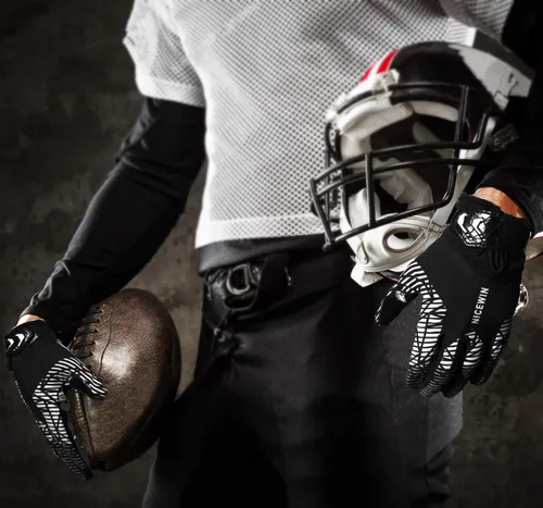Vista 6 de NICEWIN Guantes de fútbol para adultos, guantes receptores de fútbol para hombres y mujeres