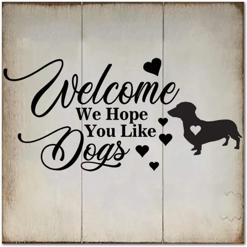 Vista 12 de Welcome We Hope You Like Lab Pointer - Letreros de madera para perro, reglas de perro, carpintería, garaje, decoración de pared para interiores
