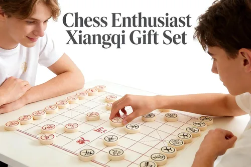 Vista 2 de MAGIKON Ajedrez chino, Xiangqi de plástico duro con caja de plástico, diámetro de 1-1/5 pulgadas